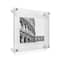 Wexel Art Double Panel Clear Acrylic Floating Wall Frame with Silver Hardware